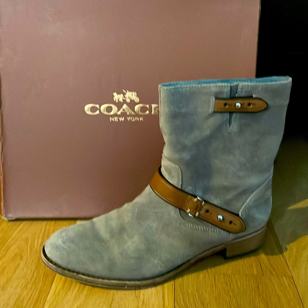 Coach Amy Suede/Leather Boots Sz 7.5